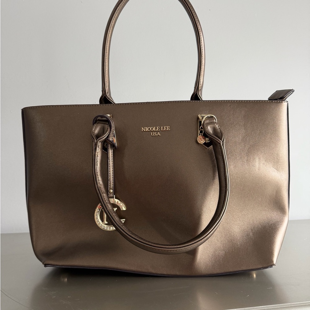 Nicole Lee Shimmering Bronze Tote